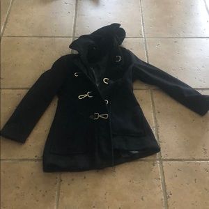 Calvin Klein Jacket with zipper hood and toggles